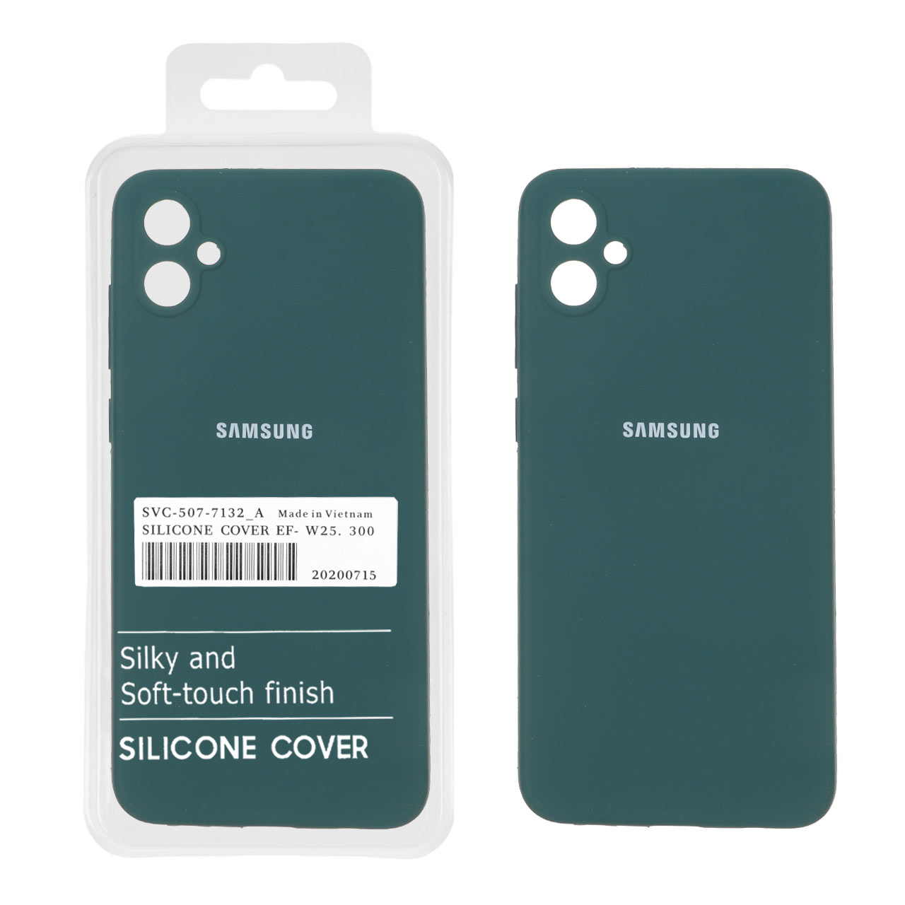 قاب سیلیکونی پاک کنی اورجینال درجه یک Samsung Galaxy A05 - سبز (پک دار)